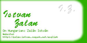 istvan zalan business card